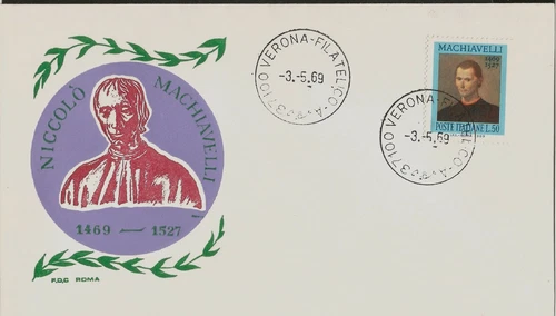Niccolò Machiavelli Author of Prince Renaissance Diplomat Italy First Day Cover