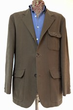 GIACCA 3 BOTTONI TG 48 COTONE CANVAS stile capalbio boglioli lardini