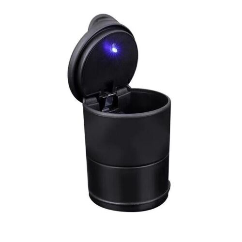 Car Ashtray with LED Multi-functional High Temperature Flame Retardant Flip Top - Picture 3 of 9