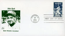 US 2046 FDC Babe Ruth Sports Philatelists International
