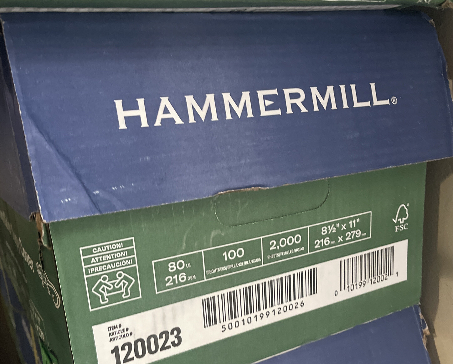Hammermill Cardstock Premium Color Copy 80 lb 8.5 x 118 Pack 2000 Sheets 1... eBay
