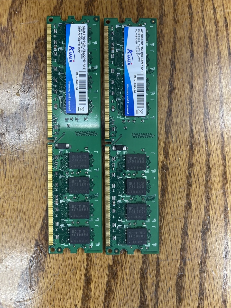 ADATA DDR2 SDRAM Computer Memory (RAM) 2 Modules for sale | eBay