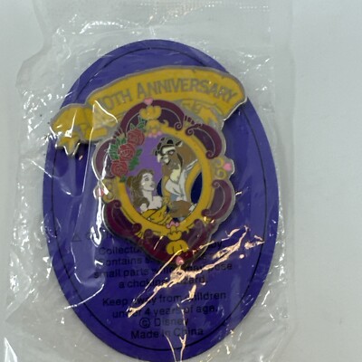 ★レア！レトロ★2001年★WDW★美女と野獣★10周年★ベル＆ビーストピン★ ☆レア！レトロ☆2001年☆WDW☆美女と野獣☆10周年☆ベル