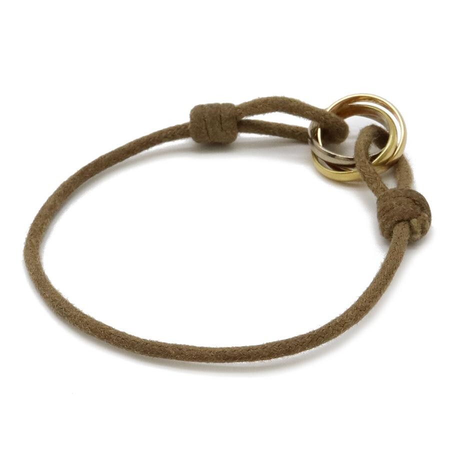 Cartier Trinity Bracelet Cotton Beige K18 YG WG PG 6.8 inch