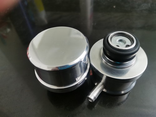 Polished Billet Aluminum Mini PCV Valve & Valve Cover Breather - Push-In Style For SBC, BBC, Ford Rod