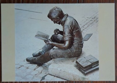 USA Postkarte - Skulptur ''Out to Lunch'' von J. S. Johnson, Princeton, New Jersey