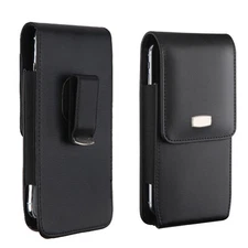 Swivel Belt Clip Leather Phone Pouch Case Holster For iPhone 16 Pro Max/16 Plus