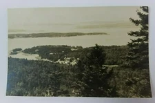 Seaside Inn Seal Harbor Maine Postcard RPPC Real Photo Mount Desert Acadia Rare 