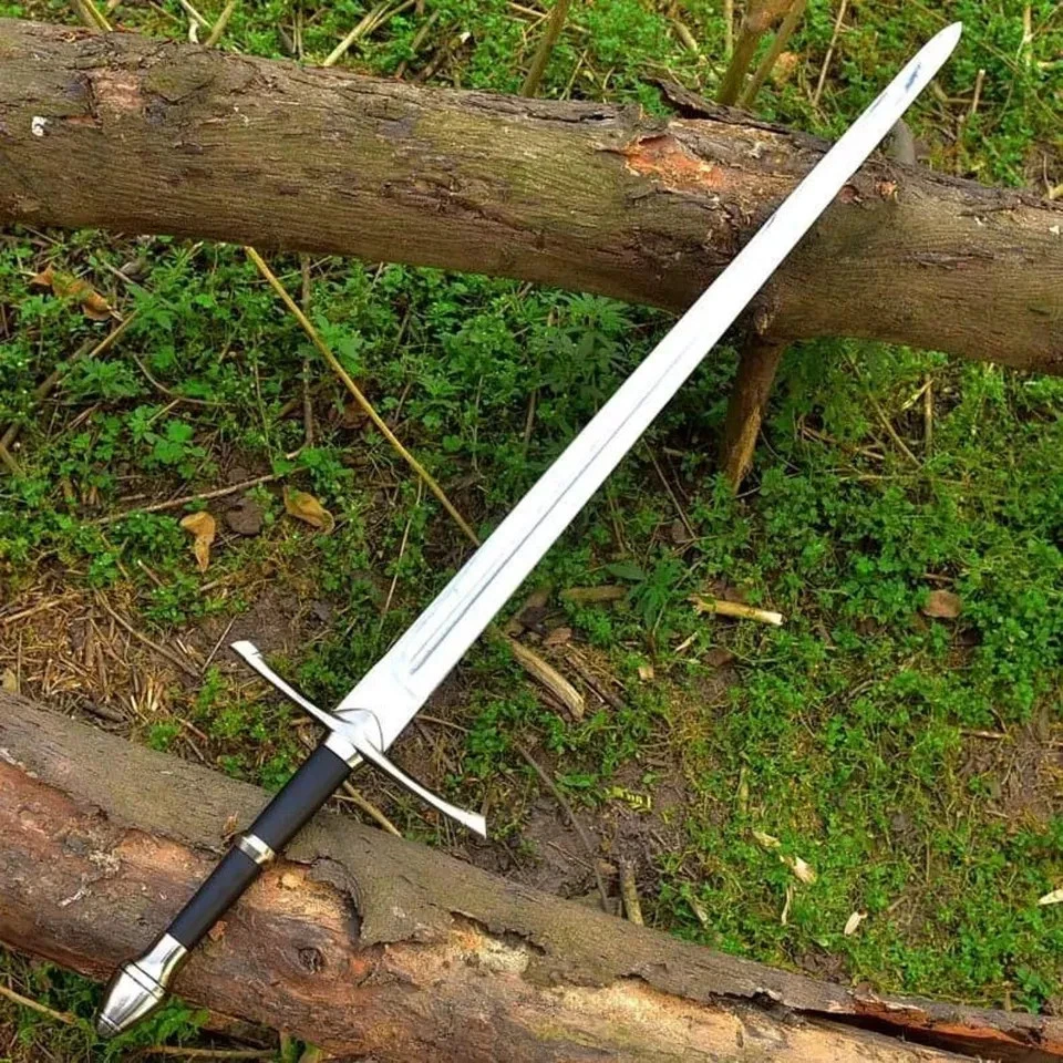 Espada Aragorn Ranger hecha a mano espada zancada LOTR hoja réplica con vaina Foto 3 de 4