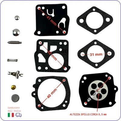 kit RIPARAZIONI MEMBRANE TILLOTSON RK-23HS per motosega Alpina 70 700 e oleo mac