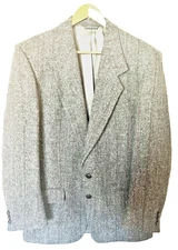 Harris Tweed Vintage Blazer Coat Wool Jacket Men’s Medium Made In Canada