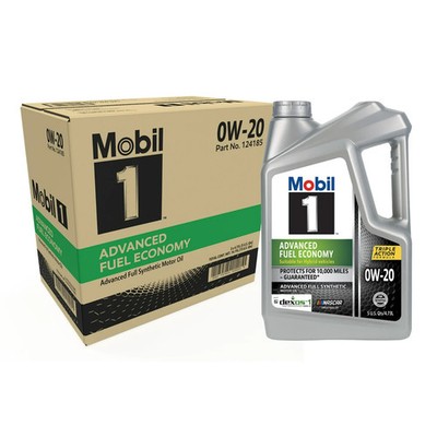 (3 pack) Mobil 1 Advanced Fuel Economy Full Synthetic Motor Oil 0W-20, 5 Quart