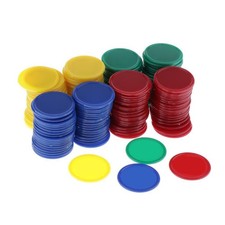 160-Pack Plastic Counters, Kids Math Manipulatives Counting Chips, Multicolor160