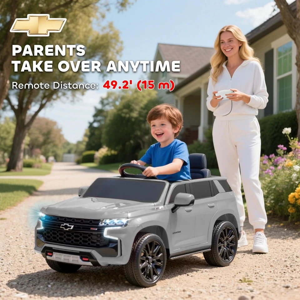 Licensed Chevrolet Tahoe Ride on Car, 12V 7AH Battery Power Ride on Toy with Par - Image 4 of 4