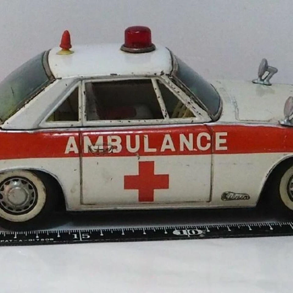 Ichiko [Ambulanza Nissan Silvia Di Prima Generazione] Auto Vintage In Latta TIN - Immagine 4 di 4