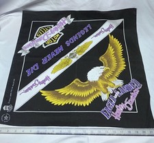 Vintage 80’s Harley Davidson Bandana American Legend Eagle Biker Made In USA