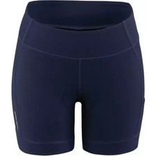 NEW Louis Garneau Women's Sensor 5.5" Biker Shorts Dark Night Blue Size XXL