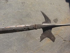 ORIGINAL HALBERD IRON AND WOOD VERY OLD