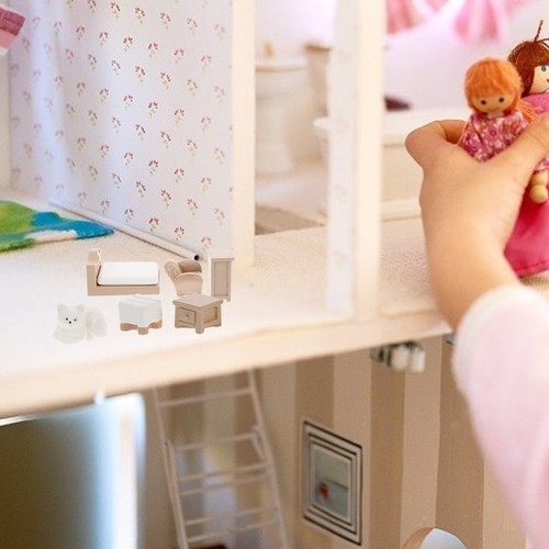 Mini-Möbelspielzeug Baby Puppenhaus Miniatur Bausatz Selber Machen - Bild 8 von 12