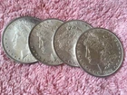LOT OF 4  MORGAN SILVER DOLLAR COINS. PRE. 1921  ALL 4 FROM THE 1880's"  LOT# 24