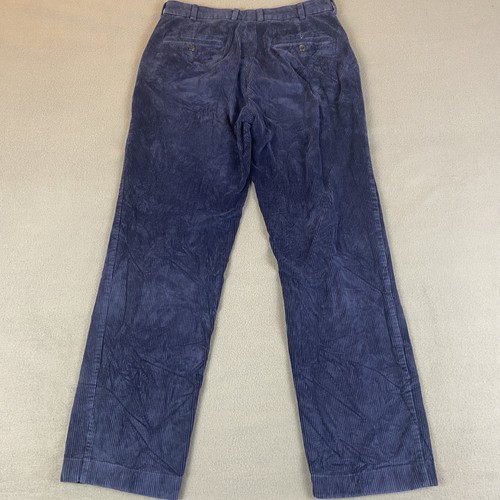 Brooks Brothers Pants Mens 32x31* Blue Corduroy Straight Leg Clark Cotton - Picture 7 of 11