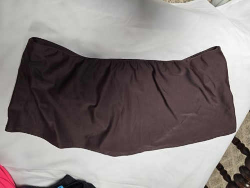 Apt9 ladies Brown Swim hip Skirt Mid Waist With Built-In Brief Swimwear size 14 - Picture 5 of 6