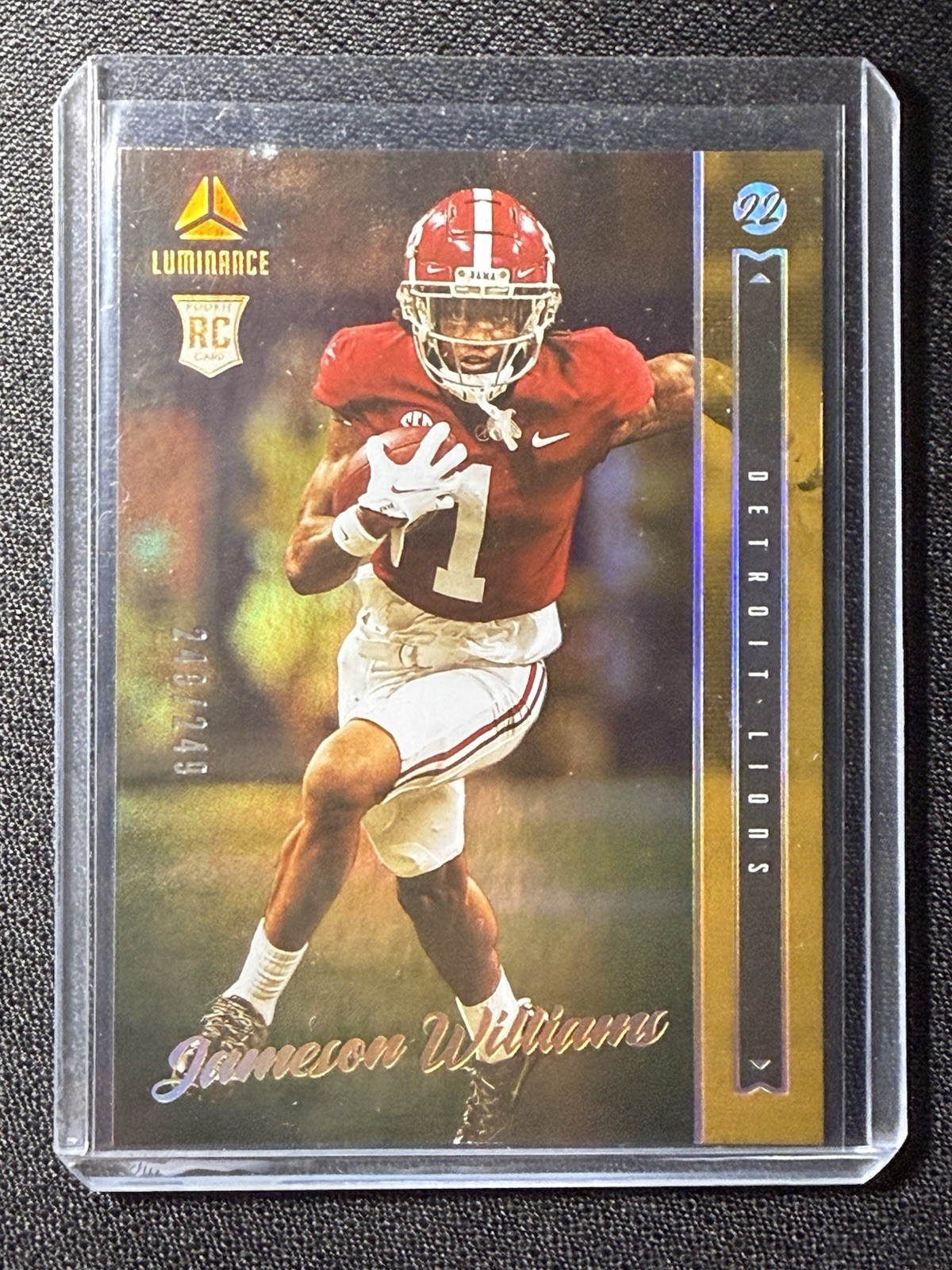 2022 Panini Luminance #115 JAMESON WILLIAMS Gold 249/249 Bookend!!!🔥🔥🔥