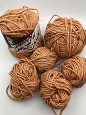 Sugar  Cream Cotton Yarn Color Butterscotch Partials Lot 4.5 OZ Total Worsted