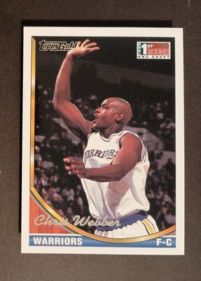 1993-94 Topps Gold Chris Webber RC #224 Nr-Mt Or Beter HOF Rookie Card Parallel 
