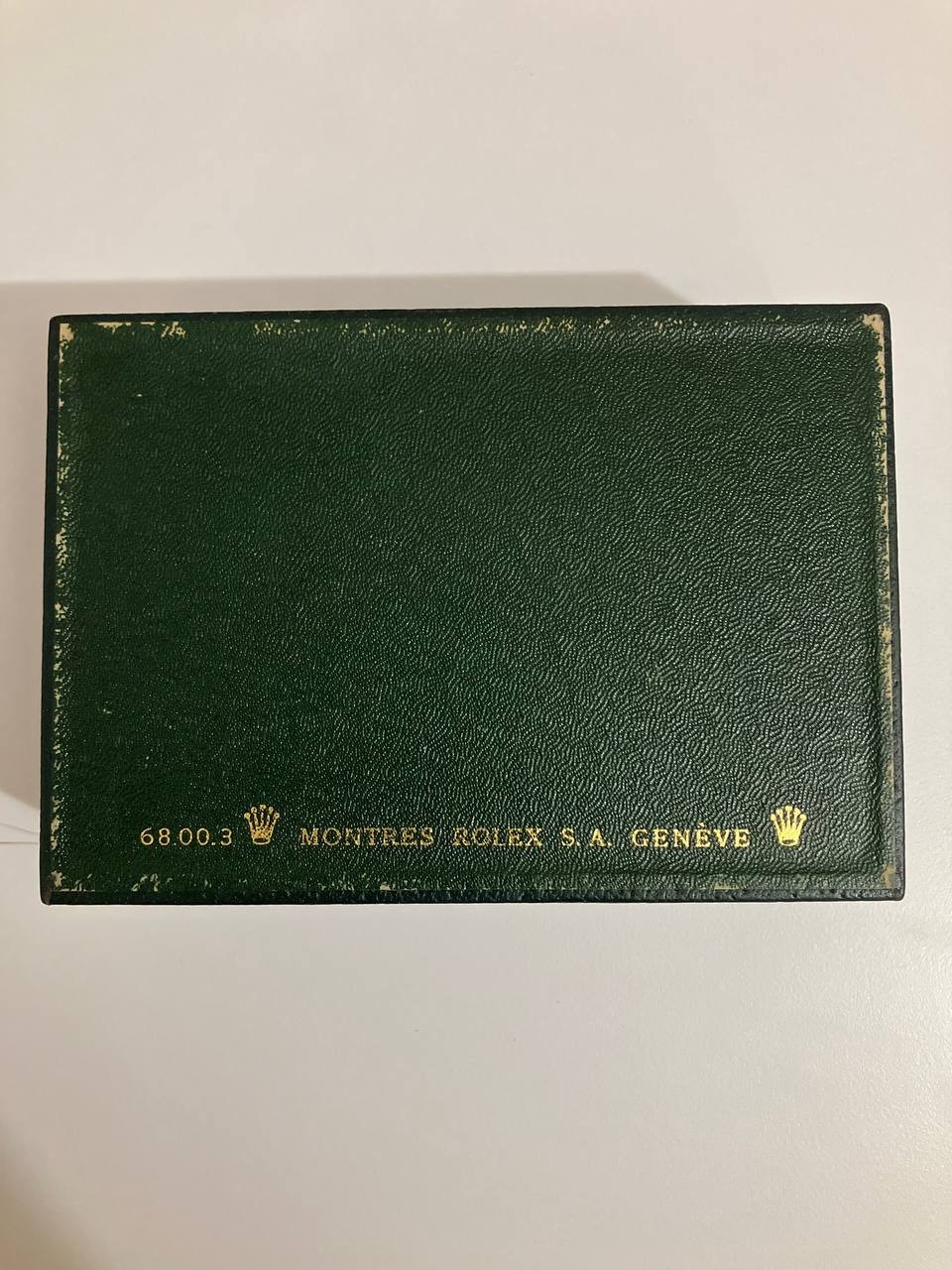 Rolex Vintage green wood watch box