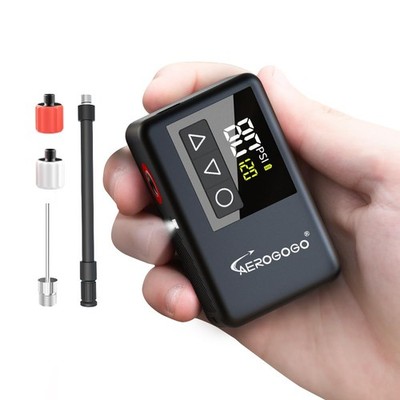 GIGA PUMP 120 PSI Rechargeable Mini Bike Pump, Bicycle Pump with Digital Pres...