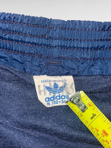 Vintage 70s 80s Adidas Trefoil Lined Running Soccer Tennis Athletic Shorts USA M - Picture 7 of 9