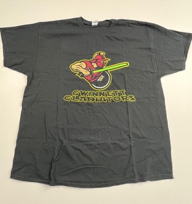 Gwinnett Gladiators Shirt Mens 2XL Black Hockey Gildan Logo Graphic Tee
