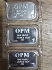 Lot 3 1 Oz Silver bars OPM .999 fine silver sealed Bars w/ 🍄  Privy 3 Oz Total