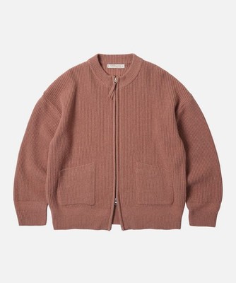 Frizmworks Wool Deck Zip up Cardigan - INDIAN PINK / Men / S~ XL