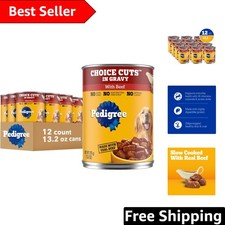 Complete Balanced Beef Wet Dog Food, 13.2 Oz Can, 12 Count - For Adult Health