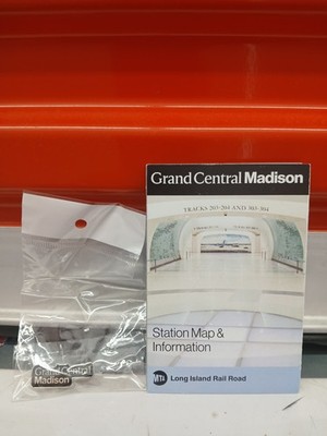 Vintage MTA Long sland Railroad 2023 Grand Central Madison LIRR Mini Map & Pin