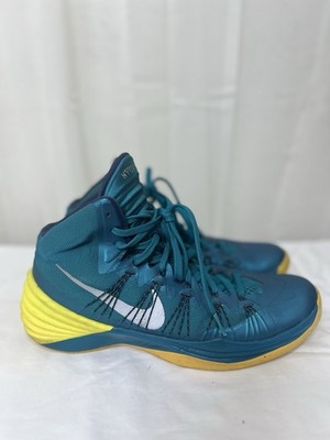 Nike Hyperdunk 2013 Tropical Teal Sonic Yellow Wolf Grey Preloved Mens 9.5