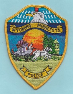 A41 OLD CITY OF WYOMING MN POLICE STATE TROOPER PATROL SHERIFF PATCH FBI