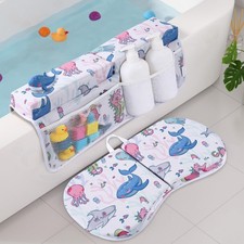 Bath Kneeler and Elbow Rest Pad Set, Jellyfish Design 1.5" Thick Comfortable ...