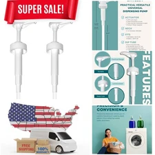 BPA-Free Heavy-Duty Gallon Pump Dispenser – Pack of 2 for Home or Commercial Use