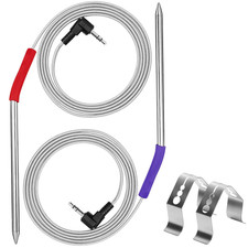 2-Pack Repalcement Meat Probe for Camp Chef Pellet Grill and Smoker, 3.5Mm Plug
