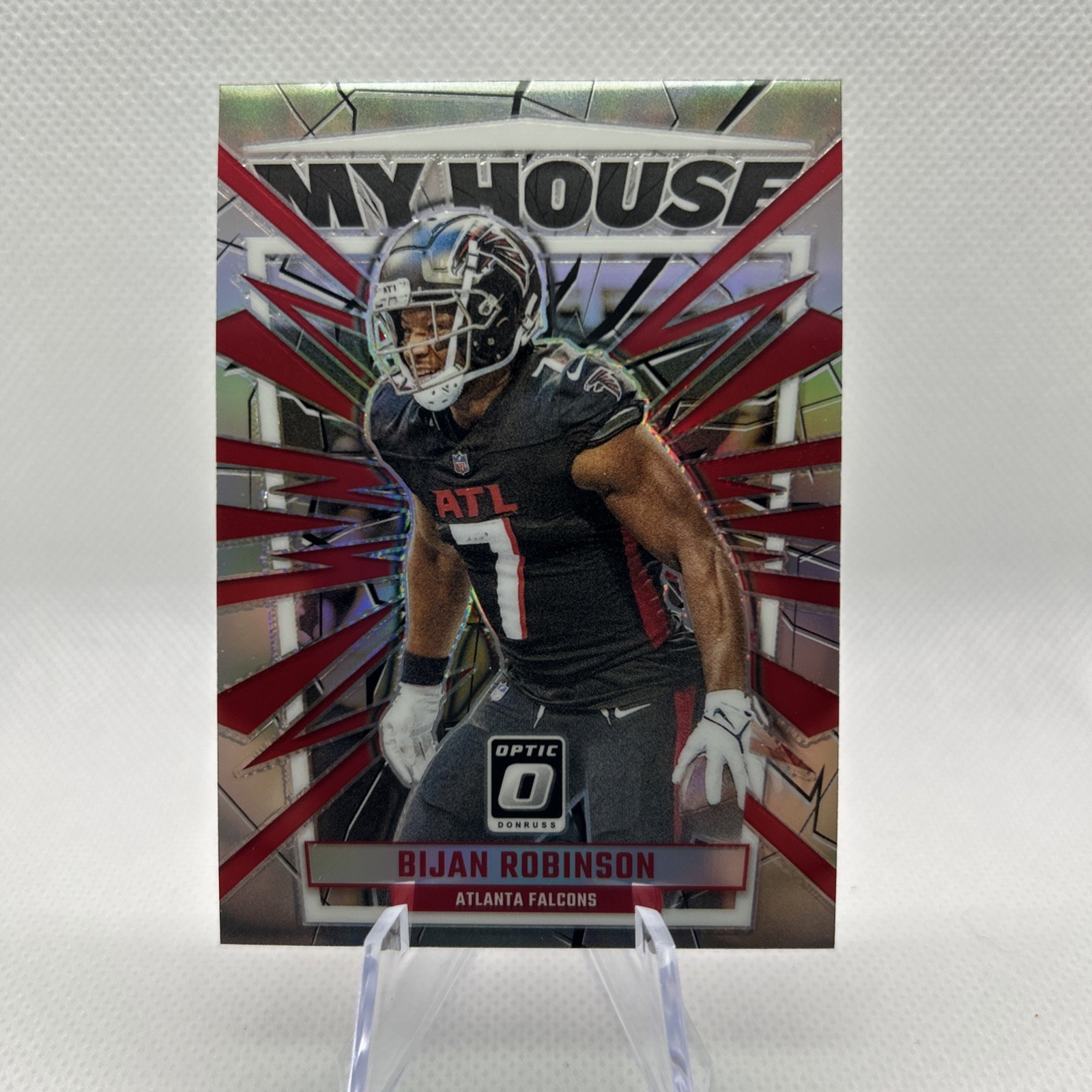 2023 Panini Donruss Optic Football Bijan Robinson My House Silver #4