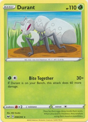 Durant - 008/202 - Rare - Damaged