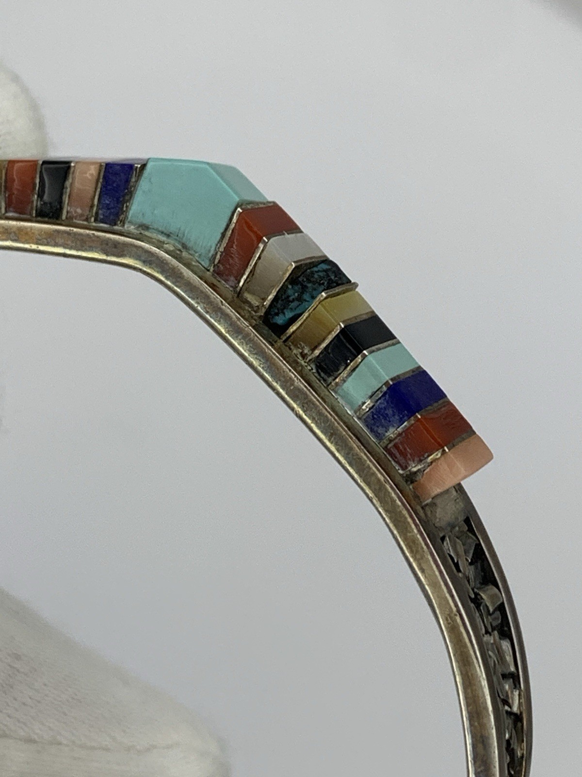 SterlingSilver Native American Multistone Bracele… - image 4