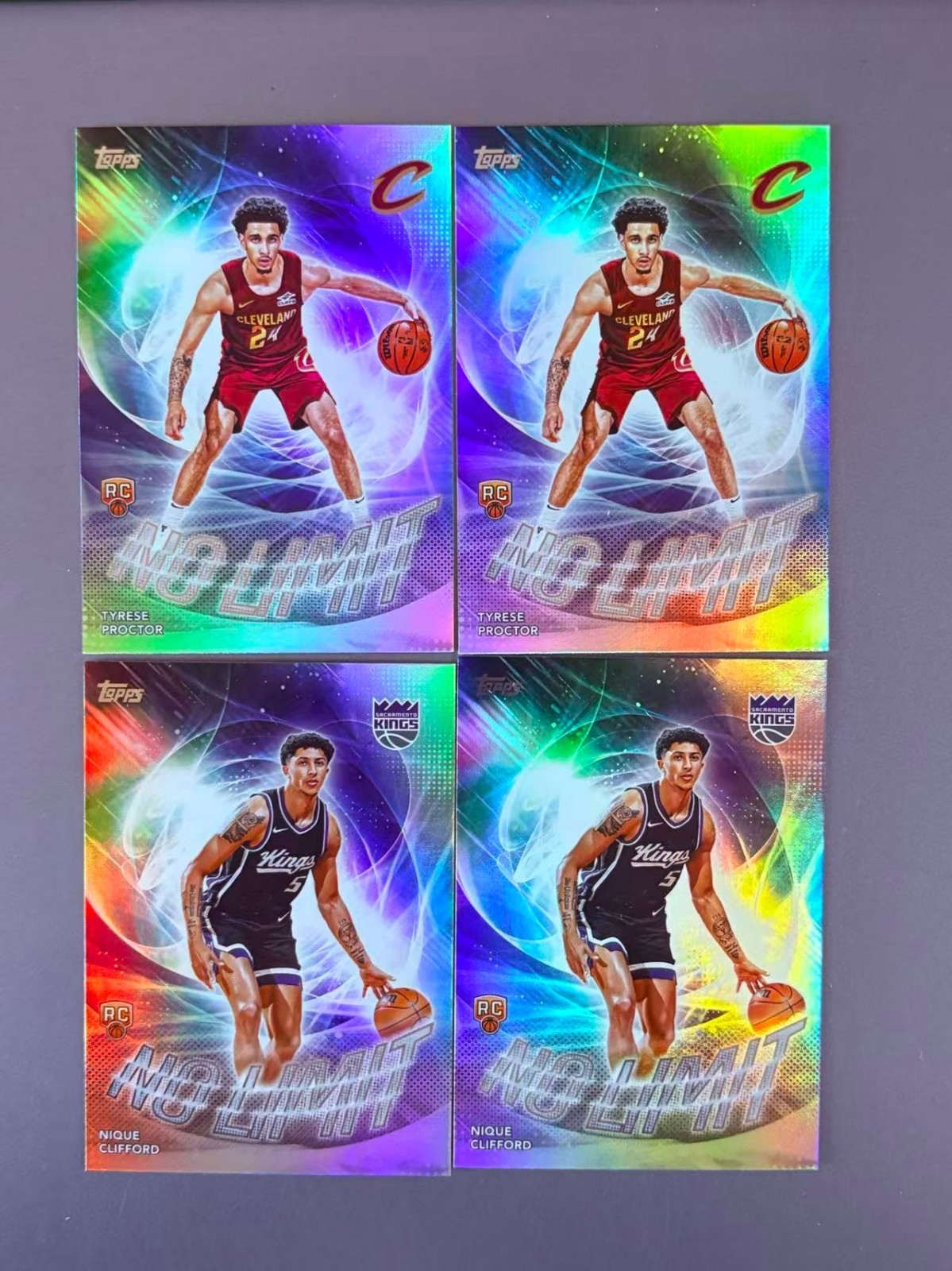 Tyrese Proctor 2025-26 Topps Flagship No Limit Rainbow Foil RC #