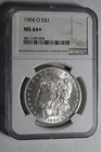 1904 O Morgan Silve Dollar NGC MS64+ #004