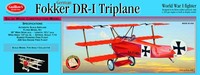 Guillow's Fokker Triplane 204 Powered Balsa Flying Model Kit (Us Import)