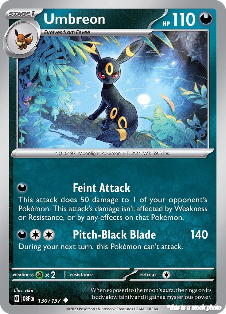 Umbreon OBF 130/197 Pokémon Uncommon NM