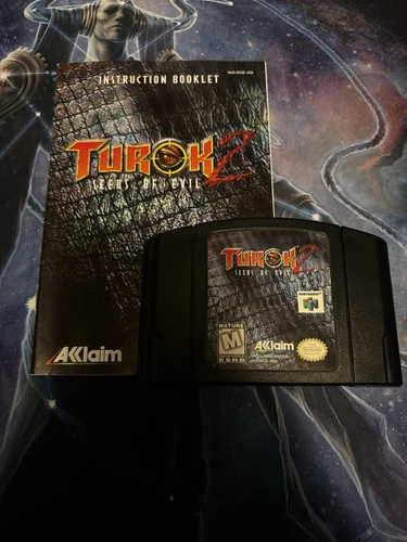 Nintendo 64 - Turok 2:  Seeds Of Evil - Video Game + Instruction Booklet